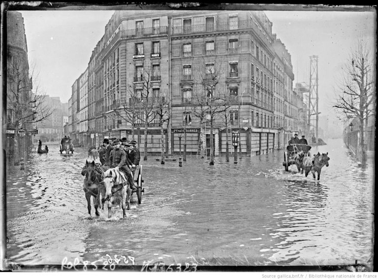 Crue centennale Seine 1910
