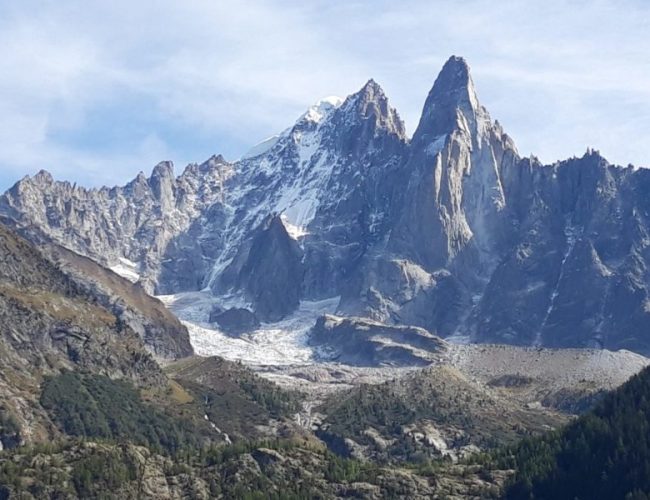 L'arête des Montets, la Verte et les Drus